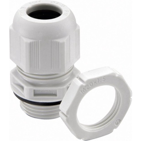 Wiska 10066527 Wartel M25 Polyamide Grijs-wit (RAL 7035) 50 stuk(s)