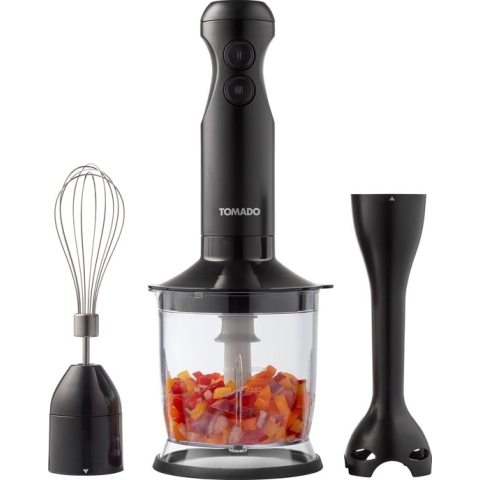Tomado TSB3501B - Staafmixer set - Hakmolen - Garde - 350W - 2 snelheden - Zwart