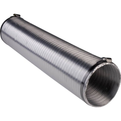 Flexibele aluminium ventilatiebuis 80 mm Wallair Zilver