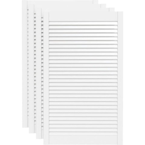 vidaXL-Kastdeuren-met-lamellen-4-st-99,3x59,4-cm-grenenhout-wit