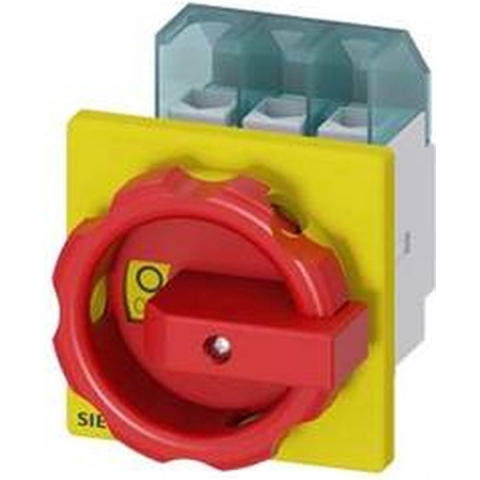 Siemens 3LD22030TK53 Belastbare scheidingsschakelaar Rood, Geel 3-polig 16 mm² 32 A 690 V/AC
