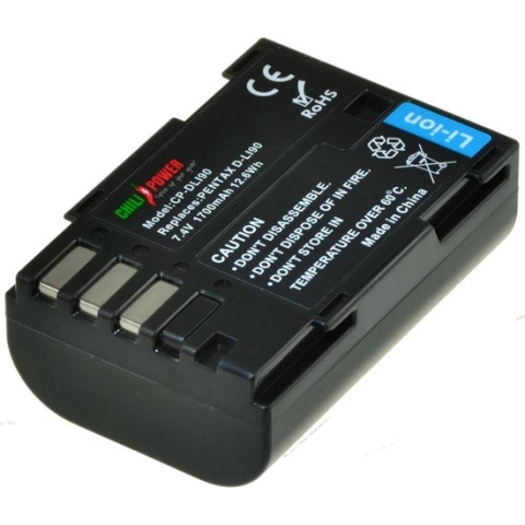 ChiliPower D-Li90 accu voor Pentax - 1700mAh