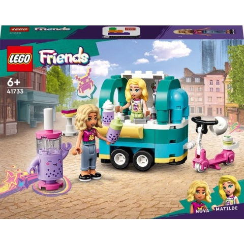 LEGO Friends Mobiele bubbelthee stand Speelgoed Set met Voertuig en Speelgoedscooter - 41733
