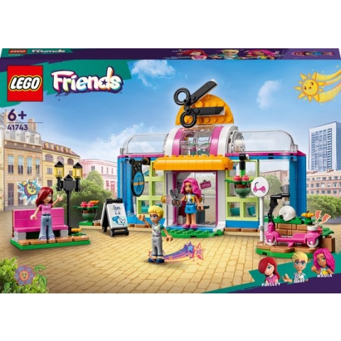 LEGO Friends Kapper, Creatief Kapsalon Speelgoed met Paisley en Olly Minipoppetjes - 41743