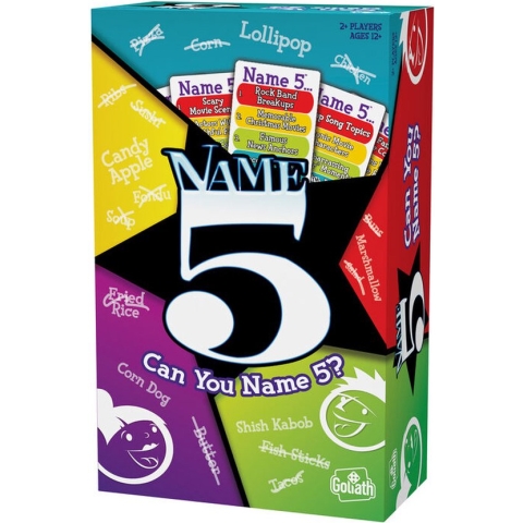 Goliath Name 5 - Bordspel - Trivia - Kun jij er vijf noemen?