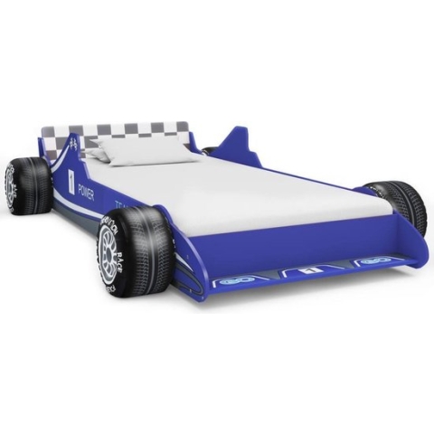 vidaXL-Kinderbed-raceauto-blauw-90x200-cm