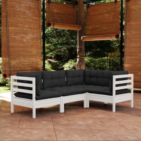 vidaXL-4-delige-Loungeset-met-kussens-grenenhout-wit
