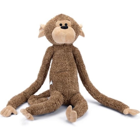 Beeztees Aap Vik - Hondenspeelgoed - Pluche - Bruin - XL - 80x30x20 cm