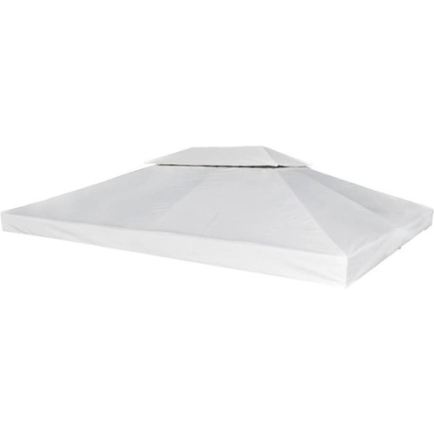 vidaXL-Vervangend-tentdoek-prieel-310-g/m²-3x4-m-crèmewit