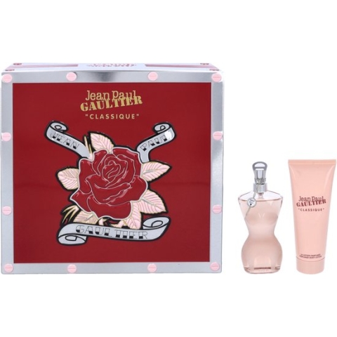 Jean Paul Gaultier Classique Gift Set - 50 ml eau de toilette spray + 75 ml bodylotion - cadeauset voor dames