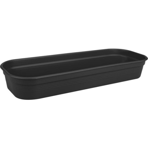 Elho Green Basics Kweektray 51 - Accessoires voor Binnenbuitenkweken En Oogstenaccessoires - Ø 51.5 x H 7.5 cm - Zwart/Living Black