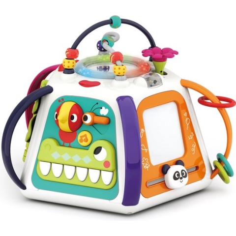 Bo Jungle - Piramide met licht en muziek - Kubus - Interactief en educatief speelgoed - Ontwikkeling Kind en Peuter - Activity Center - Activity Piramid Jungle