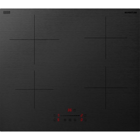 Inventum IKI6028MAT - Inbouw inductie kookplaat - 60 cm - 4 kookzones - 1- of 2-fase - Randloos - Matzwart