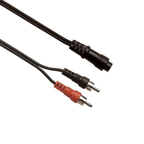 Mini DIN 8pins - Tulp stereo 2RCA kabel - 3 meter