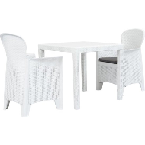 vidaXL-3-delige-Bistroset-rattan-look-kunststof-wit
