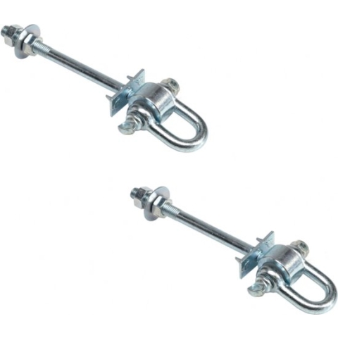 Schommelhaak met Gelagerde Harpsluiting M12  160mm set van 2 stuks