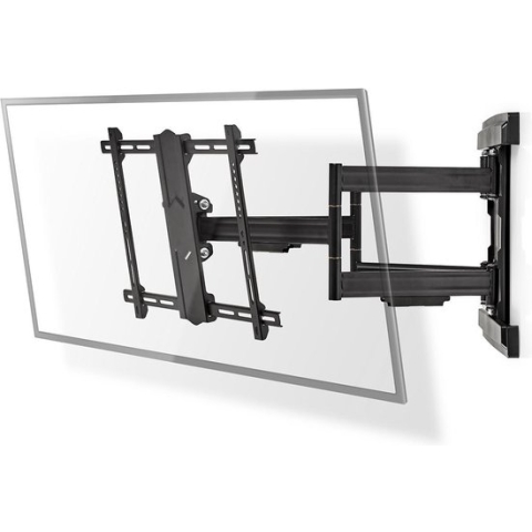 Draai- en Kantelbare TV-Muurbeugel - 37 - 80 " - Maximaal schermgewicht: 70 kg - Kantelbaar - Draaibaar - Minimale muurafstand: 70 mm - Maximale muurafstand: 800 mm - 6 Draaipunt(en) - Staal - Zwart