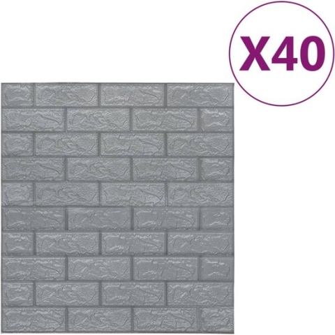 vidaXL-3D-behang-zelfklevend-40-st-bakstenen-antracietkleurig