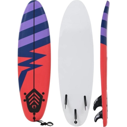 vidaXL Surfboard 170 cm streep