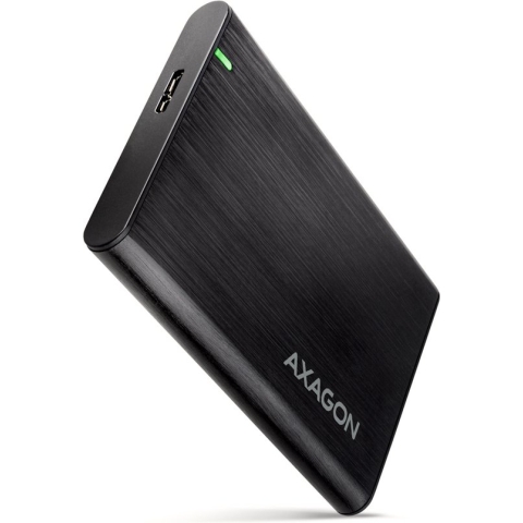AXAGON EE25-A6M USB3.0 - SATA 6G 2.5 External SCREWLESS ALU RAW box BLACK *USBAM *MICROBM *SATAF