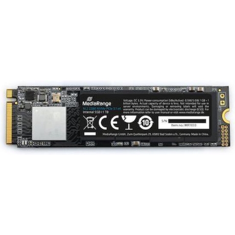 MediaRange 1 TB Interne M.2 2280 SSD, NVMe PCIe 3.1 x4 20 Gb/s