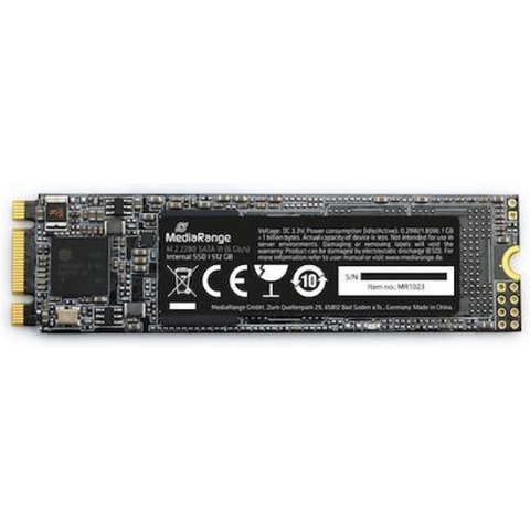 MediaRange 512 GB Interne M.2 2280 SSD, SATA 6 Gb/s