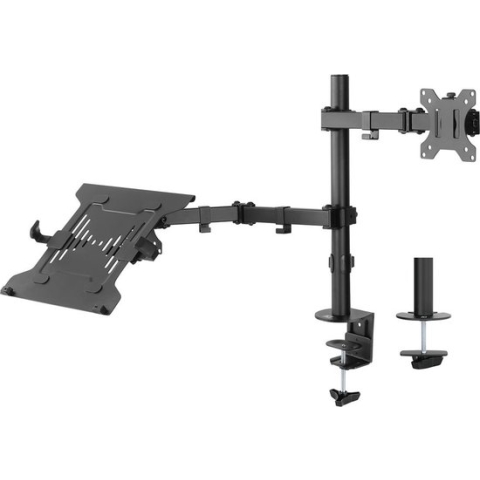ACT Monitorarm met laptophouder, 1 scherm AC8305
