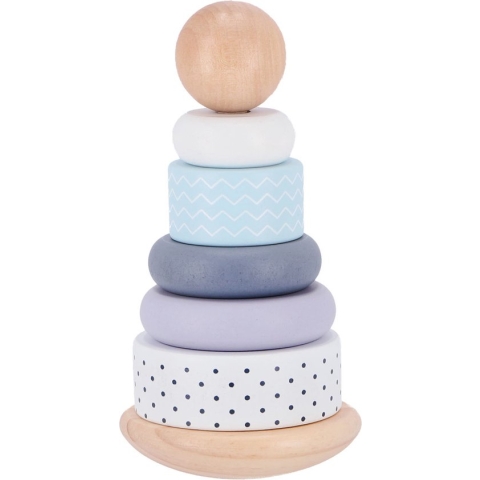 Jipy Houten Stapeltoren Paars/Blauw