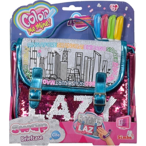Color me mine swap briefcase + markers