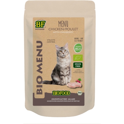 BF Petfood Biofood Kat Organic Kip Menu 100 gr