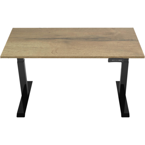 Euroseats Elektrisch Zit Sta Bureau 160 x 80 Zwart/Eiken