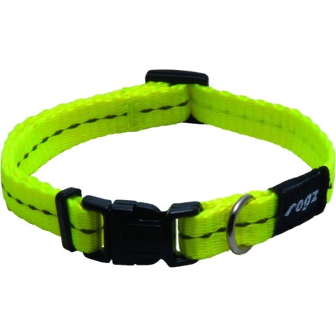 Rogz Utility Halsband Geel - Hondenhalsband - 16-22x1.1 cm