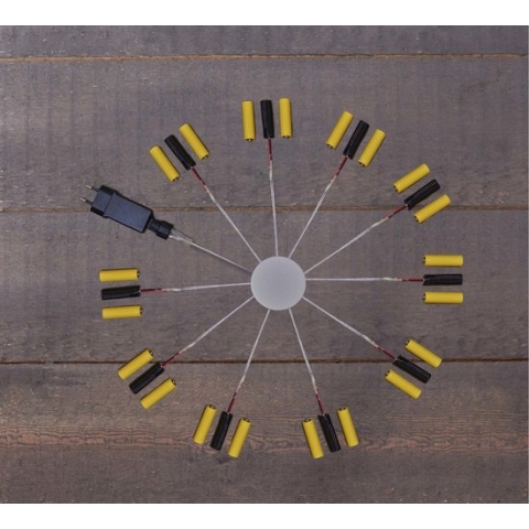 Anna's Collection Trafo 4.5v Voor 10 X 3 Aa Bat. - Verlichting - Zwart per stuk 4m Aanloopsnoer