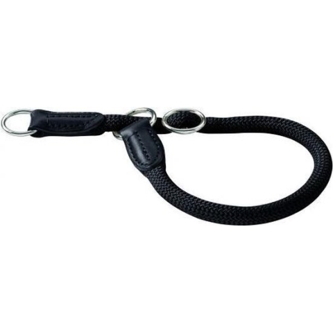 Hunter halsband voor hond freestyle met stop zwart 55 cmx10 mm