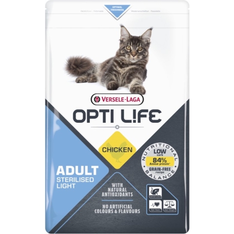 Opti Life Cat Sterilised/Light Kip - Kattenvoer - 2.5 kg