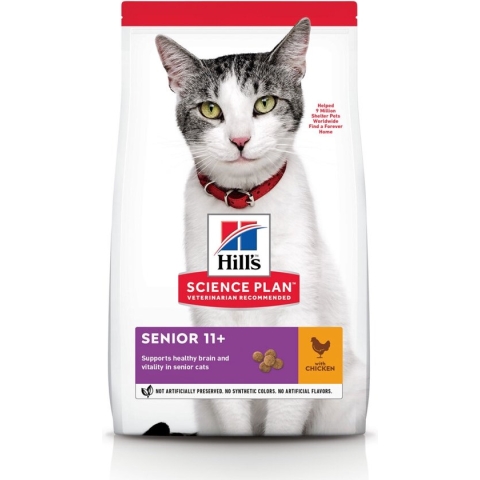 Hill's Feline Senior 11+ Kip - Kattenvoer - 1.5 kg
