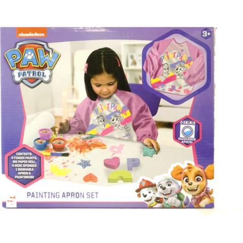 Paw Patrol Vingerverfset met Schort - Roze - Skye