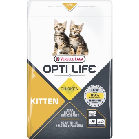 Opti Life Cat Kitten Kip - Kattenvoer - 2.5 kg