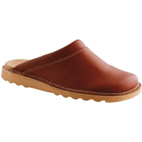 Leren muil Gevavi bruin - cognac - 44