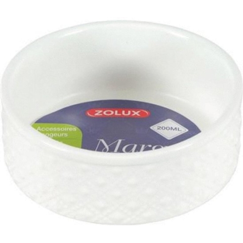 Zolux Voerbak Margot Wit - Voerbak - 8 cm