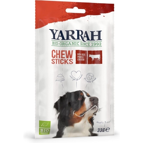 Yarrah Bio Kauwstick - Rund - Hondensnack - 33 g