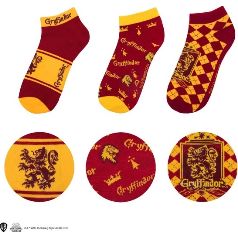 Cinereplicas Gryffindor / Griffoendor enkelsokken set - Harry Potter