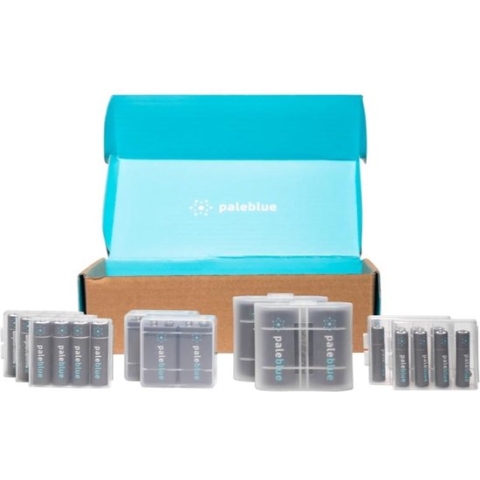 Pale Blue Earth - Home Conversion Kit 4x9V / 4xD / 12xAA / 8xAAA - oplaadbare batterijen - Lithium - lichter, sneller opladen, hoger vermogen, duurzaam
