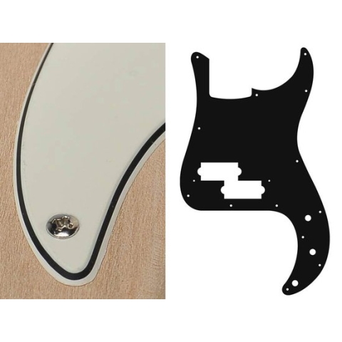 slagplaat, Puncher bass, 3 ply, vintage white, standaard