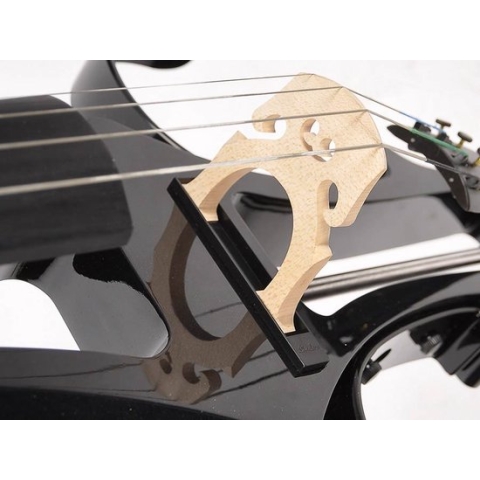 Leonardo electrische cello, actief Shadow element, met tas, strijkstok en hoofdtelefoon