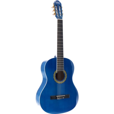 LaPaz 002 BL 4/4-formaat klassieke gitaar blauw