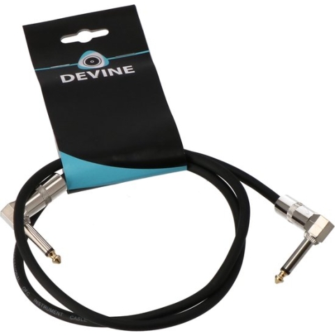 Devine INS01 instrumentkabel 6.35 mm jack 2x mono haaks 1m