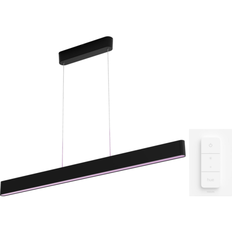 Philips Hue Ensis hanglamp White and Color Zwart + dimmer