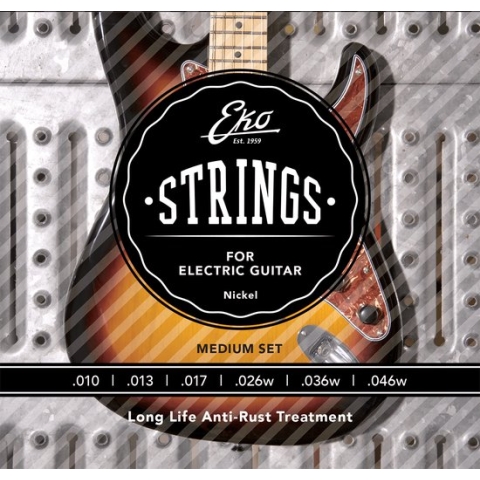 EKO EL1046R snarenset voor elektrische gitaar 010 - 046