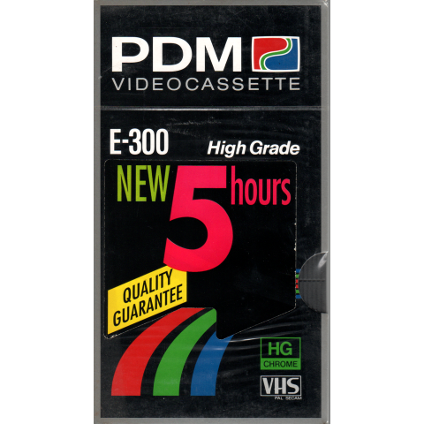 PDM VHS videoband E300 High Grade (5 uur)
